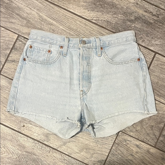 Levi's Pants - Levi's 501 Light Blue Jean Shorts